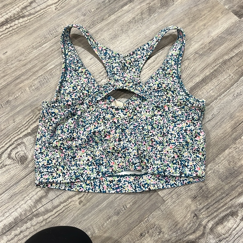 Multicolor Patterned Sports Bra - Picture 2 of 3